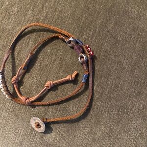 Brown and Red Beaded Bracelet Jes Maharry